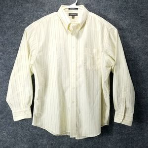 Croft & Barrow Button Down Shirt Men's Casual long sleeve collared Neck 17 1/2